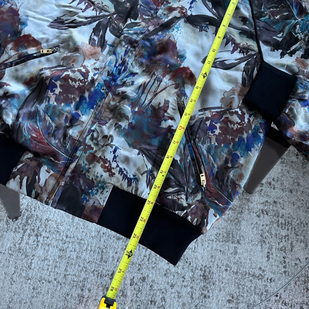 Le Fou Wilfred Multicolor Floral Bomber Jacket Sz M - Picture 6 of 12